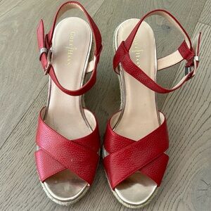 Cole Haan leather wedges